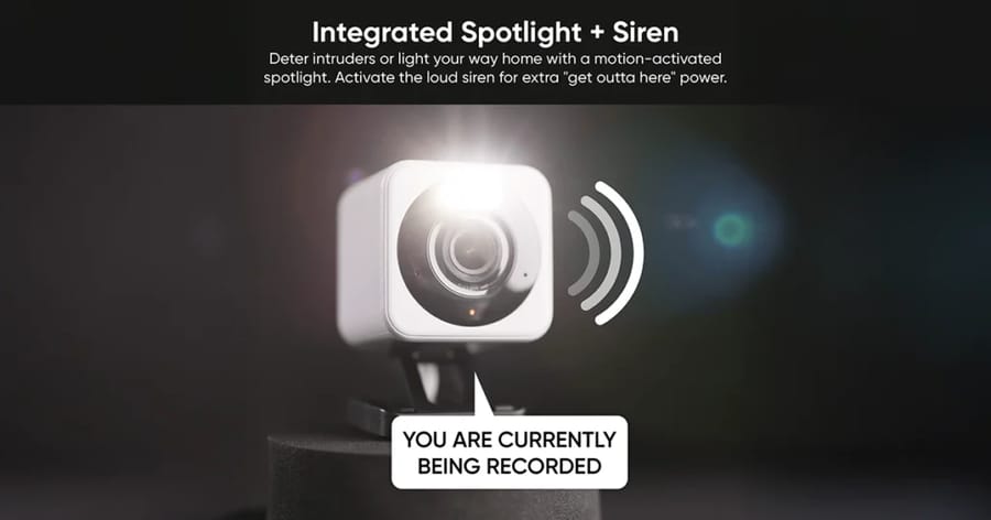 Integrated Spotlight + Siren