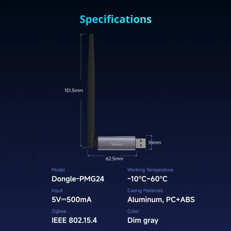 Sonoff Zigbee/Thread USB Dongle | Dongle Plus MG24